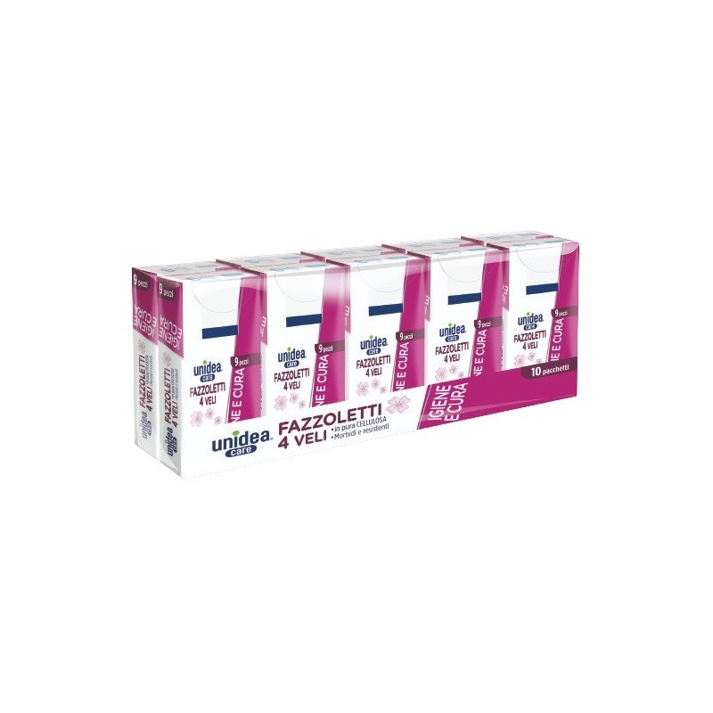 UNIDEA FAZZOLETTI 10PACCH 9 Pezzi           