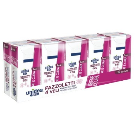 UNIDEA FAZZOLETTI 10PACCH 9 Pezzi           