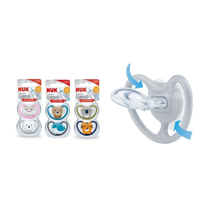NUK SUCCHIETTO SPACE SIL 0-6M           