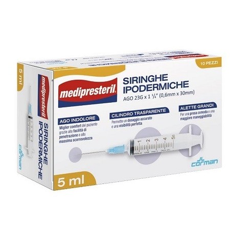 Siringhe MEDIPRESTERIL IPOD G23 5ML          