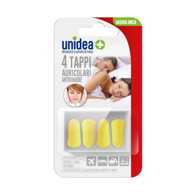UNIDEA TAPPI AURICOLARI 4 Pezzi             