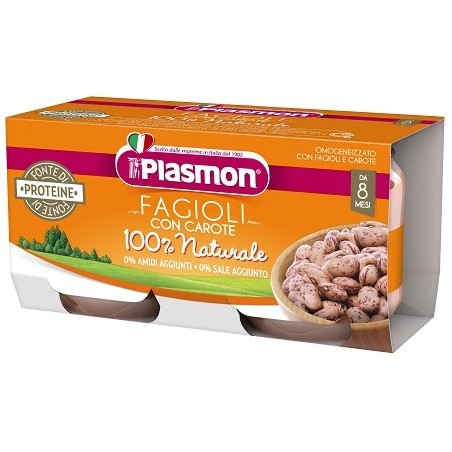 PLASMON OMOG FAGIOLI BORL2X80G          