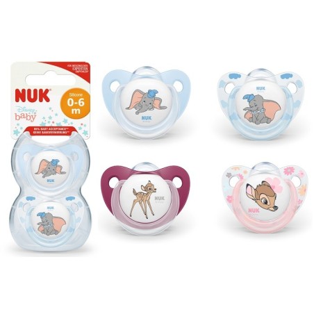 NUK SUCCH BAMBI/DUMBO SIL 0-6M          