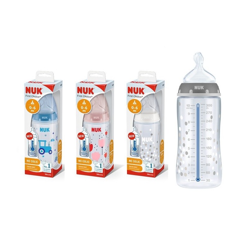 NUK BIBERON TC 300ML SIL 0-6M           