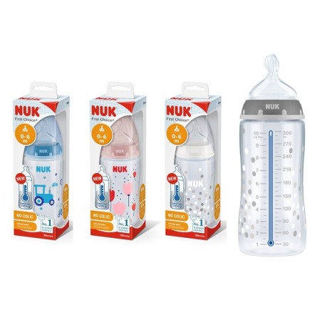 NUK BIBERON TC 300ML SIL 0-6M           