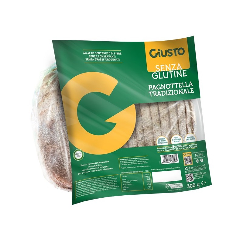 GIUSTO S/G PAGNOTTELLA 300G             