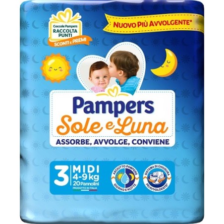 PAMPERS SL MIDI 20 Pezzi                    