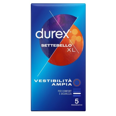DUREX SETTEBELLO XL 5 Pezzi                 