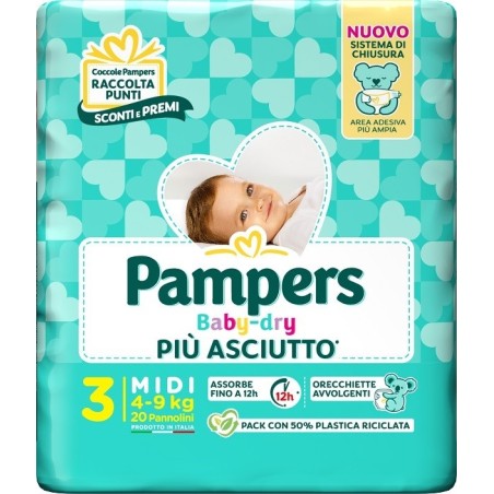 PAMPERS BD DOWNCOUNT MIDI 20 Pezzi          